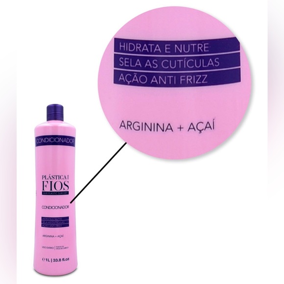 PLÁSTICA DOS FIOS CONDITIONER STRAIGHT HAIR HYDRATION HAIR CARE 33.81FL.OZ - Picture 1 of 5